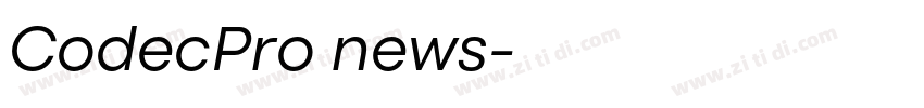 CodecPro news字体转换